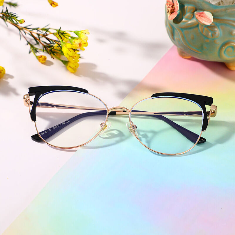 Turner Cat Eye Black Glasses