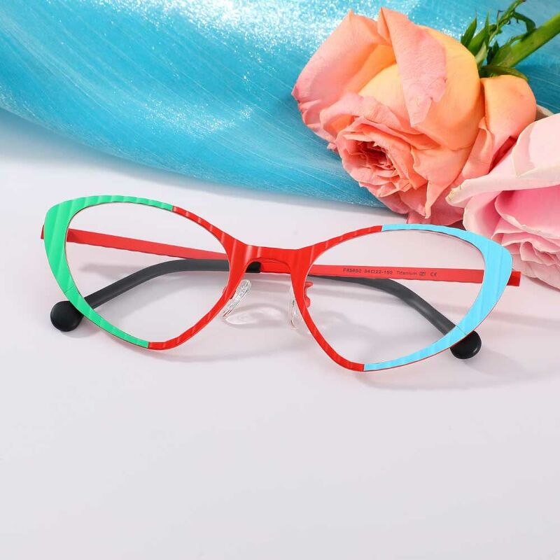 Washingto Cat Eye Red Glasses