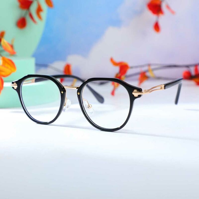 Moira Round Black Glasses