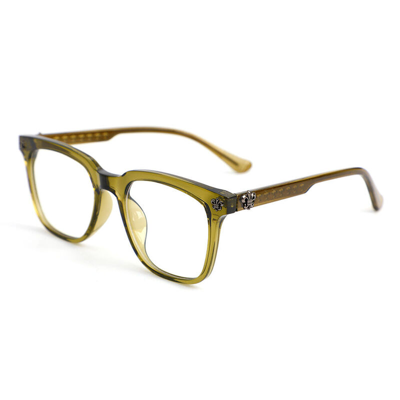 Madge Square Green Glasses
