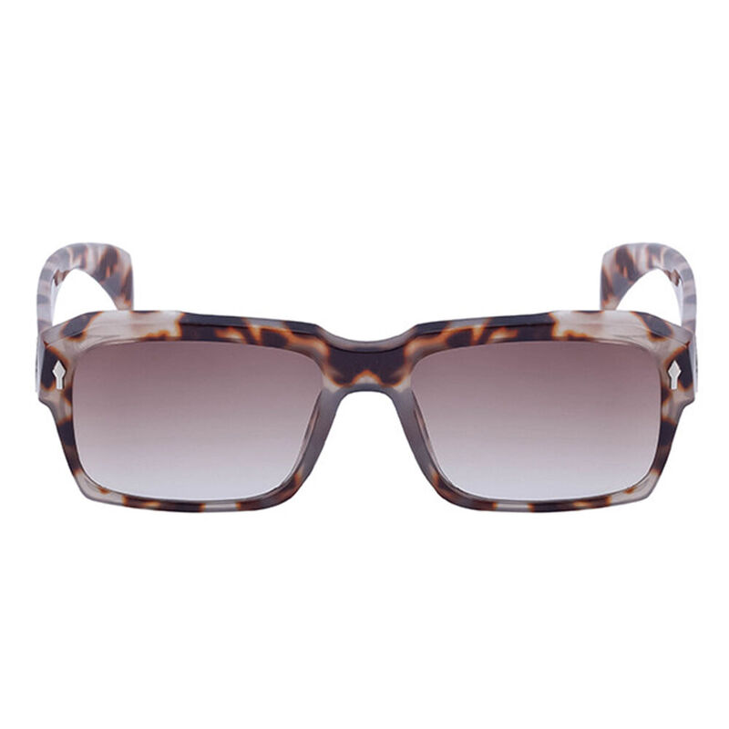 Toni Rectangle Leopard Sunglasses