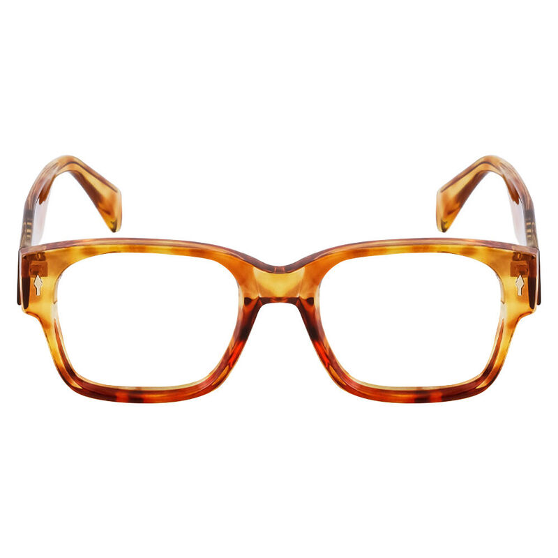 Burns Square Orange Glasses