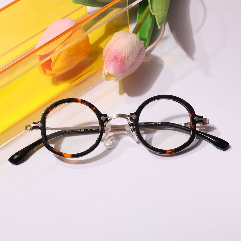 Hele Round Tortoise Glasses