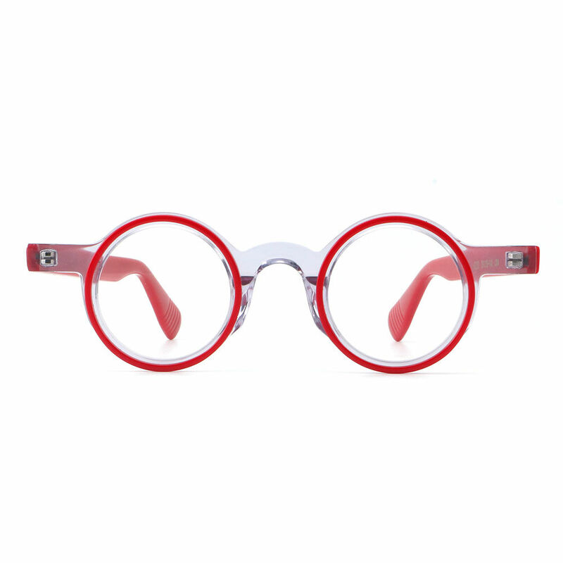 Troea Round Red Glasses