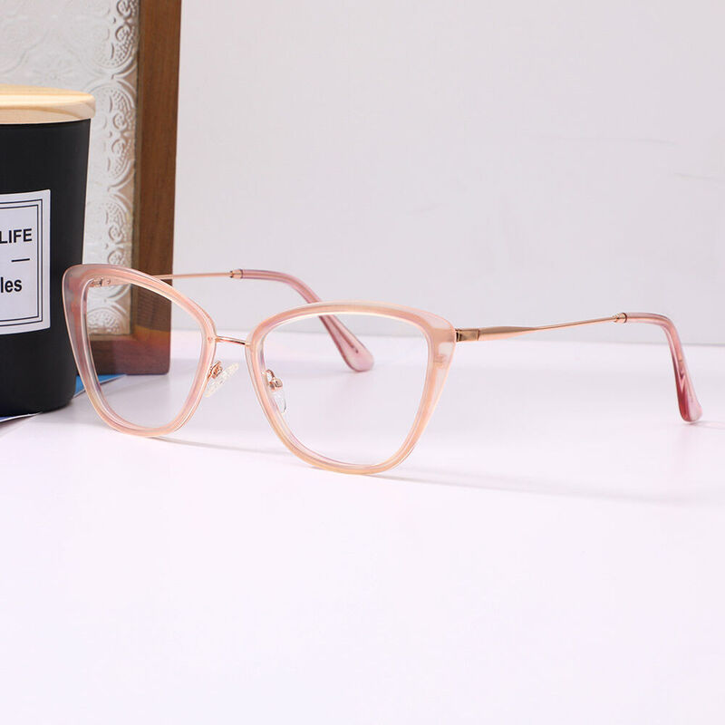 Henren Cat Eye Pink Glasses