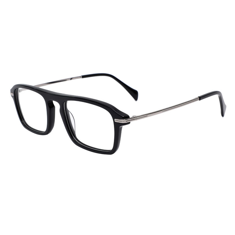Wagne Square Black Glasses