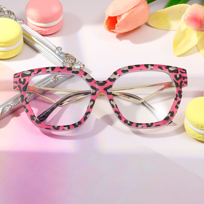 Beck Cat Eye Pink Glasses