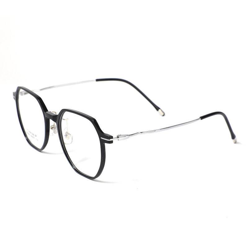 Curme Geometric Black Glasses