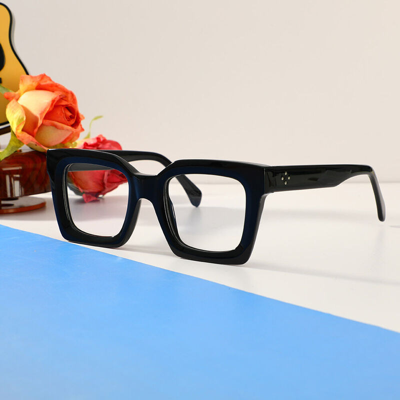 Steward Quadratische Schwarze Brille