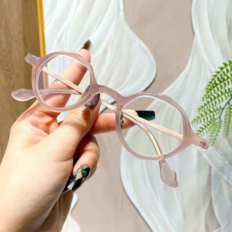 Payne Geometric Pink Glasses