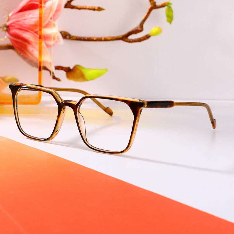 Evan Square Tortoise Glasses