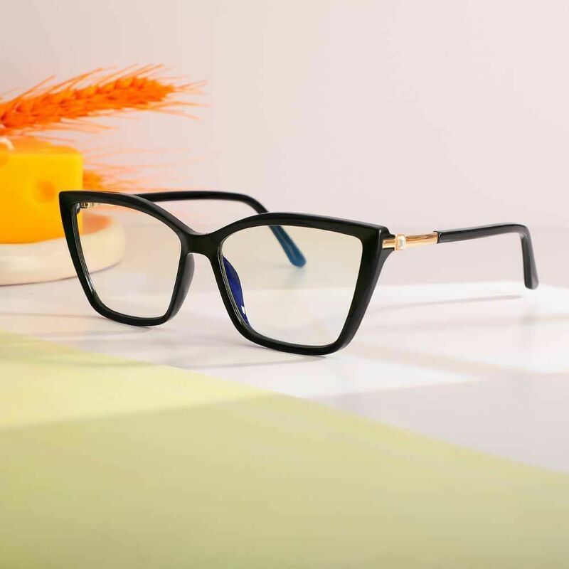 Cheryl Cat Eye Schwarze Brillen