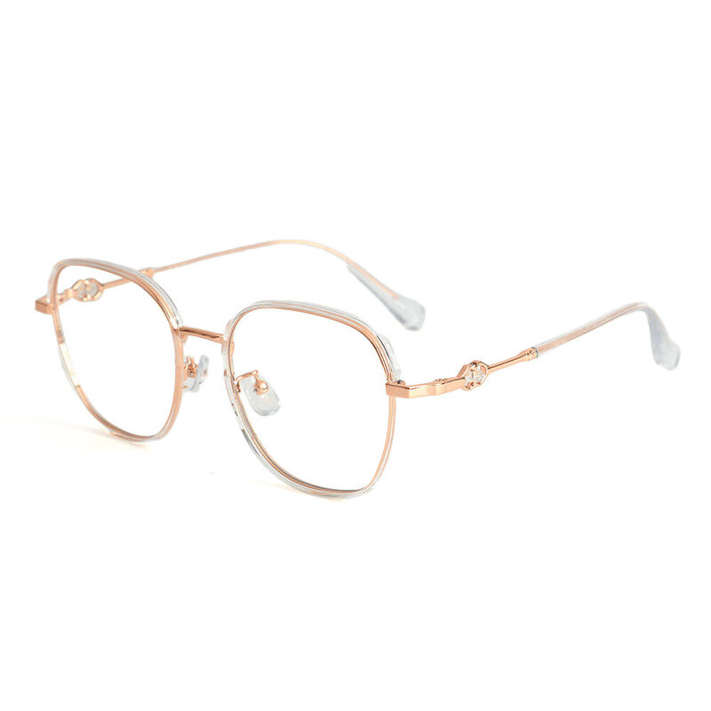 Deirdre Geometric Clear Glasses