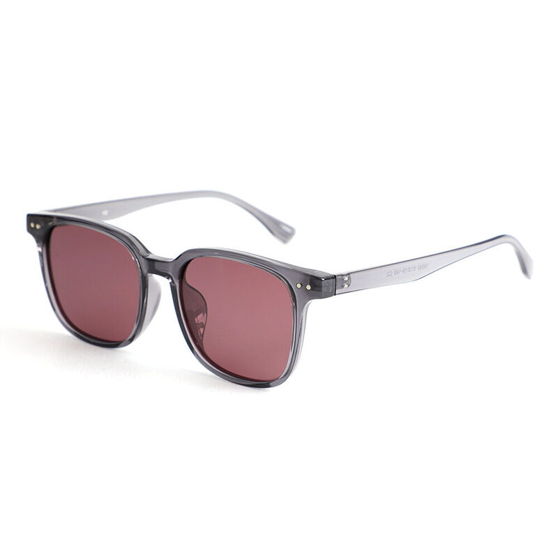 Jacqueline Quadratische Graue Sonnenbrille
