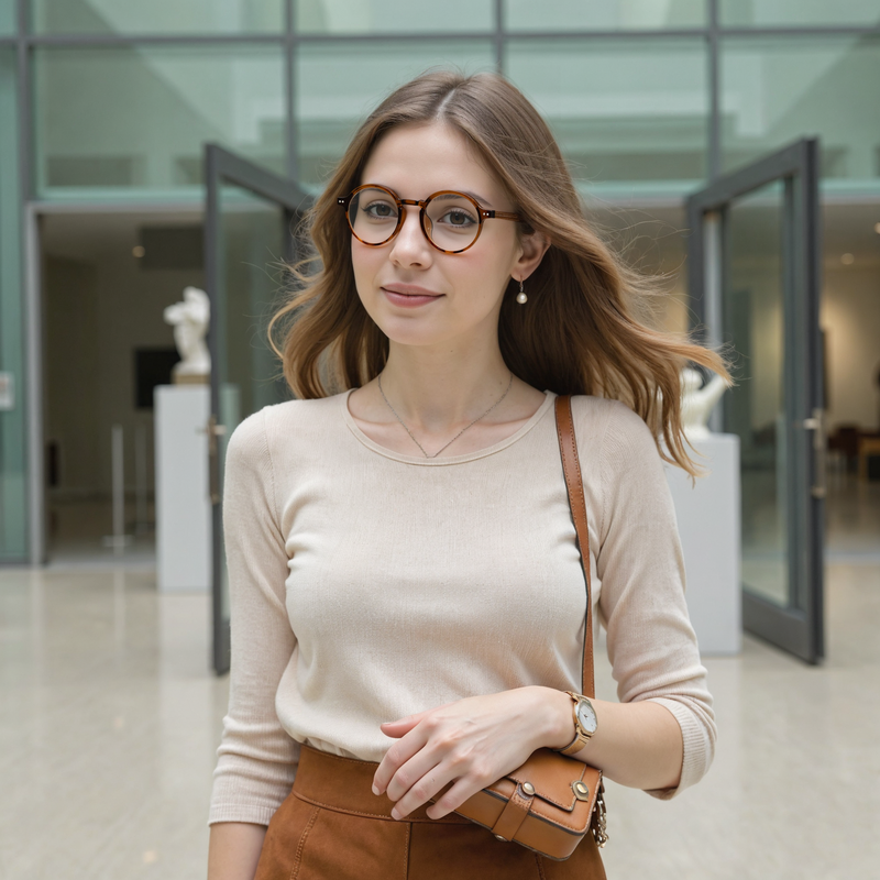 Murray Runde Braune Brille