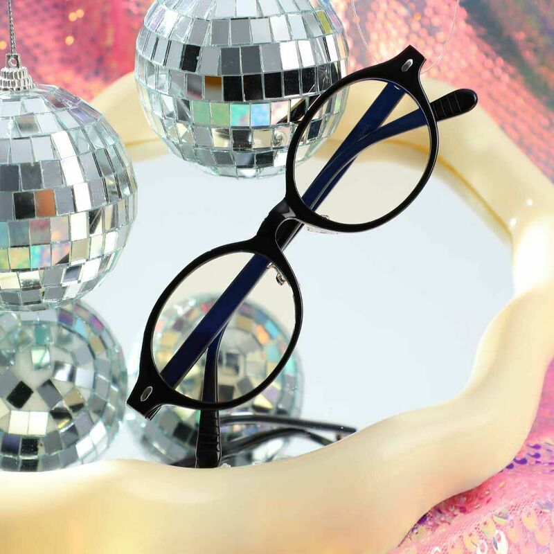 Faithe Oval Black Glasses