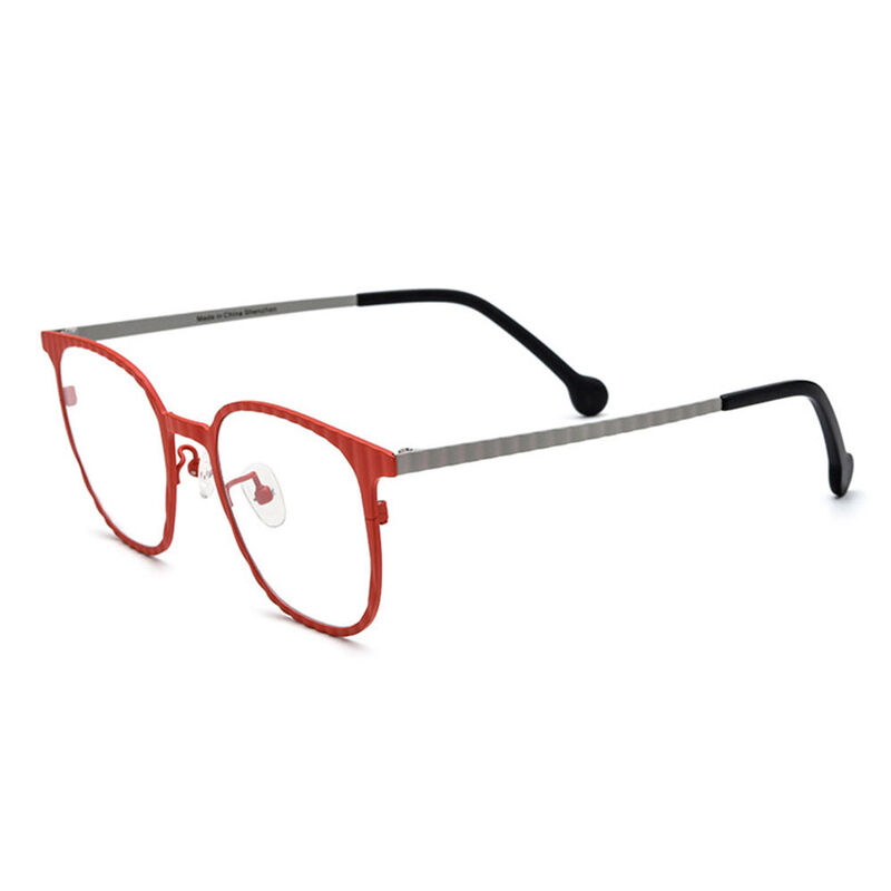 Chade Quadratische Rote Brille