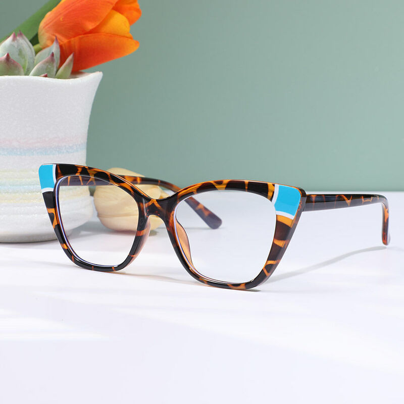 Xenia Cat Eye Tortoise Glasses