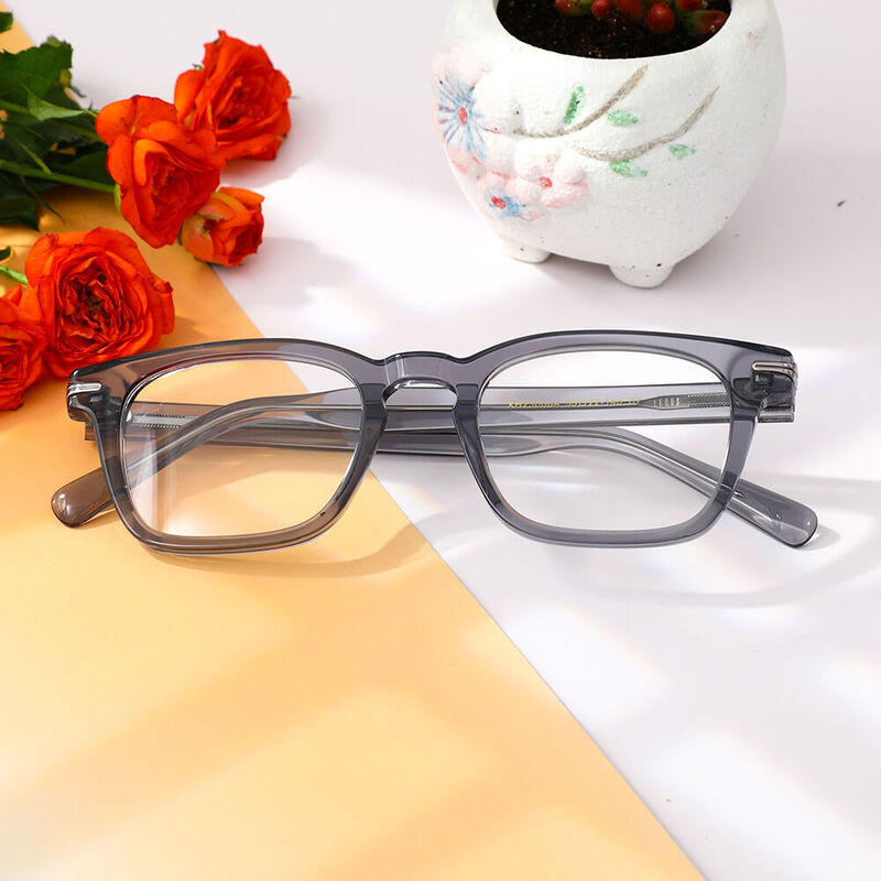 Montgome Square Grey Glasses