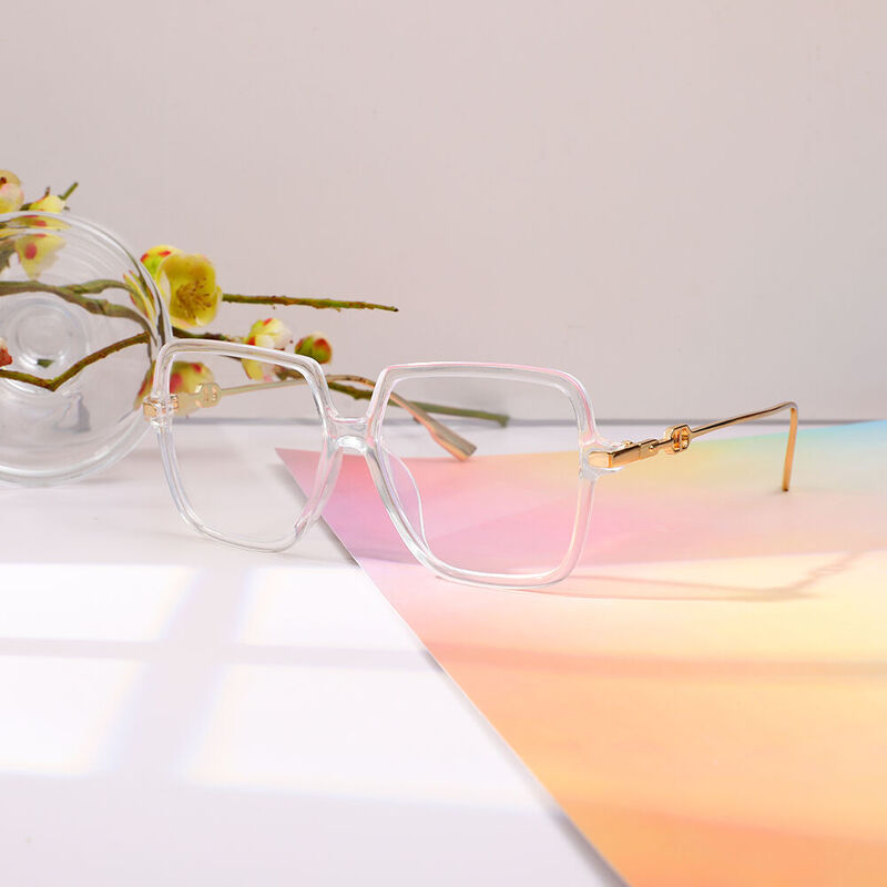 Irving Geometric Clear Glasses