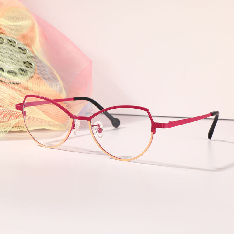 Newman Cat Eye Purple Glasses
