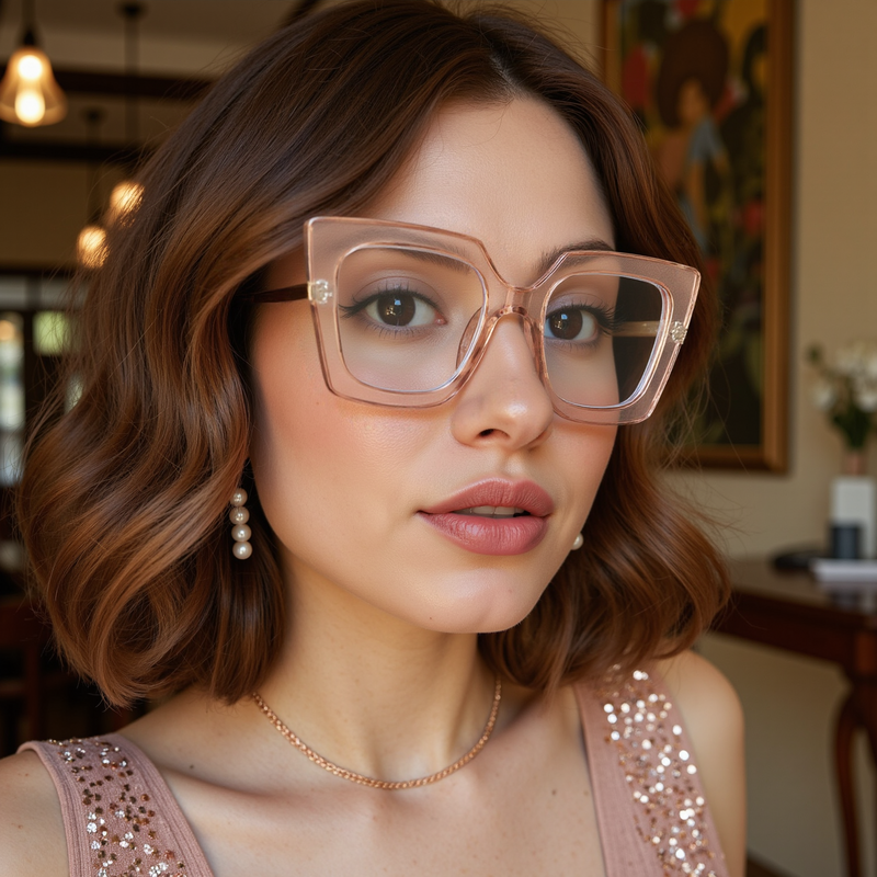 Leah Cat Eye Champagne Glasses