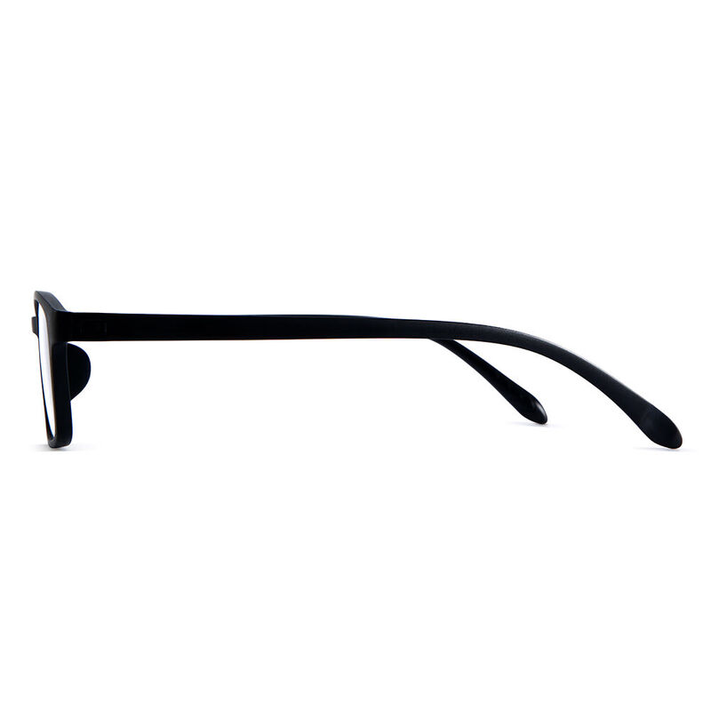 Marine Rectangle Black Glasses