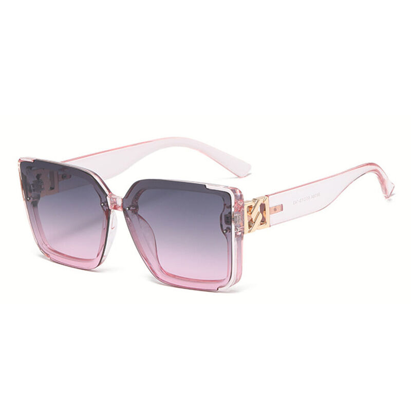 Angelica Square Pink Sunglasses