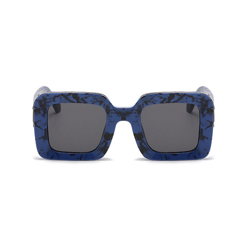 Nadine Square Blue Sunglasses