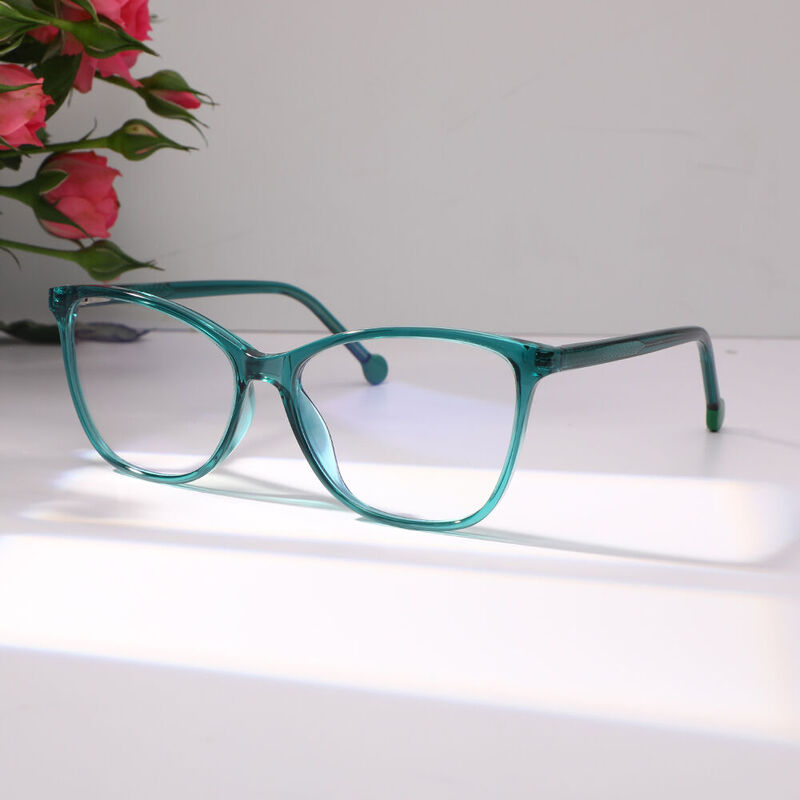 Stuart Cat Eye Green Glasses