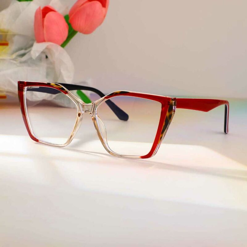 Whitehea Cat Eye Red Glasses