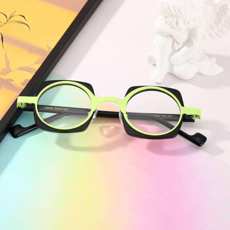 Nina Square Black Glasses