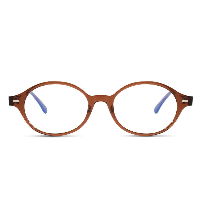 Faithe Oval Brown Glasses