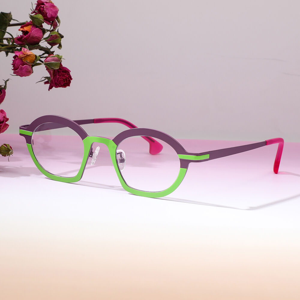 Bartholom Ovale Lila Brille