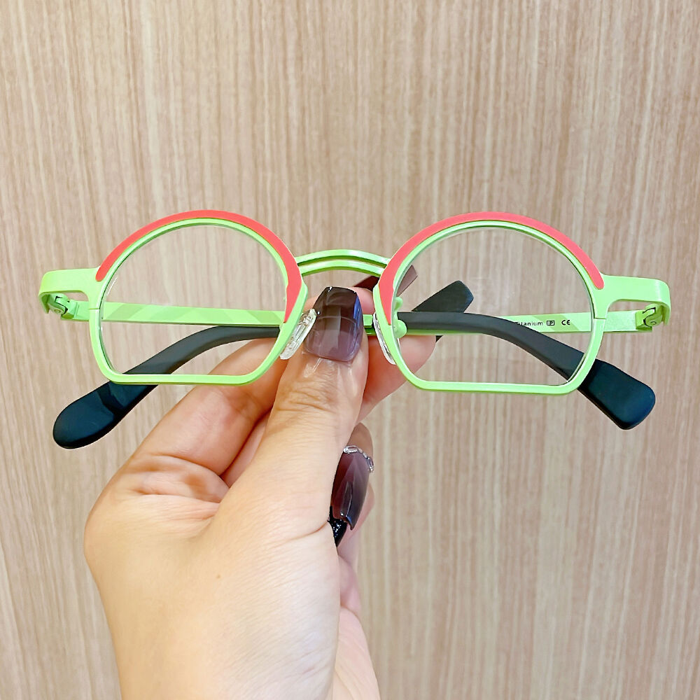 Quille Round Green Glasses