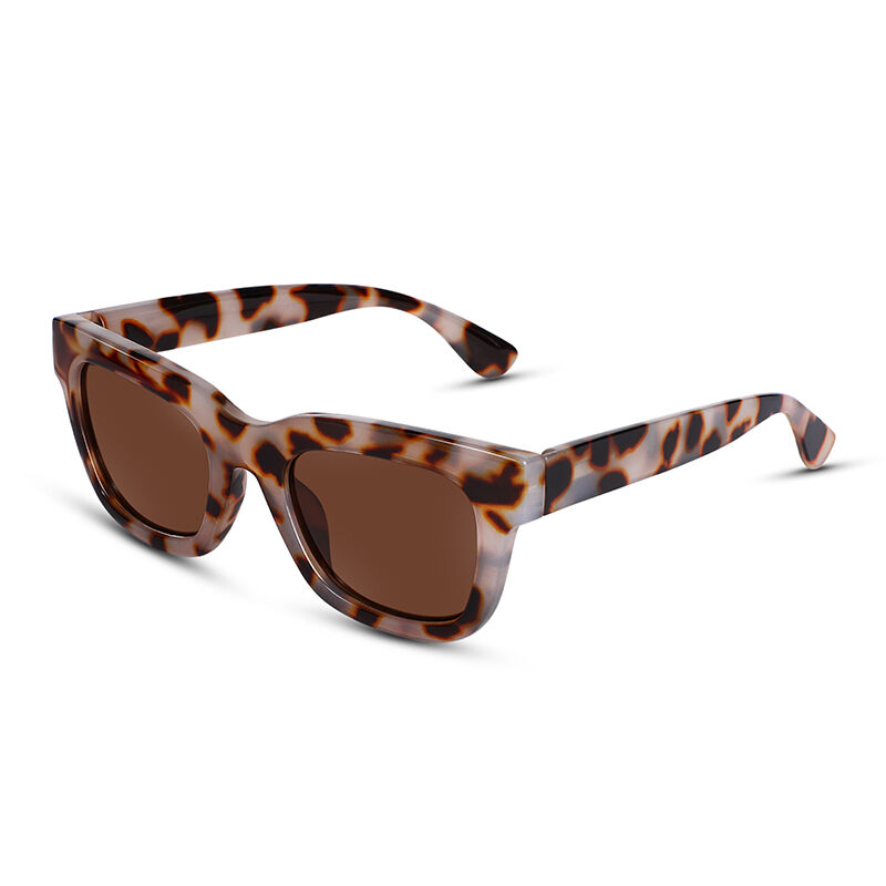 Cruiser Quadratische Light Schildkröte/Braune Sonnenbrille