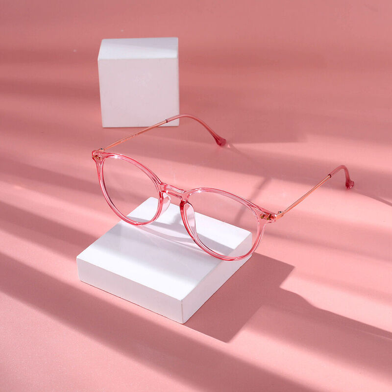 Chillax Round Pink Glasses