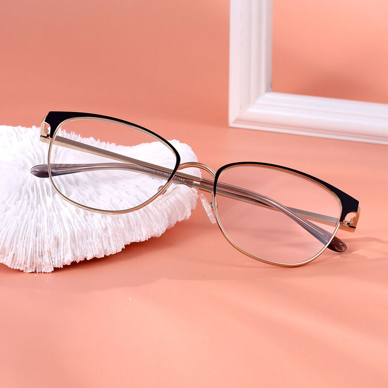 Margaret Cat Eye Gold Glasses