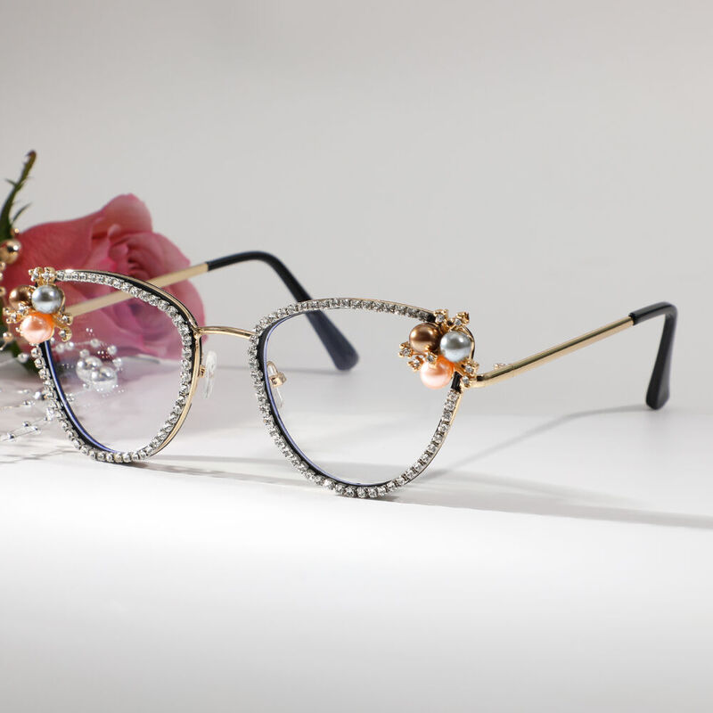Rivera Cat Eye Black Glasses