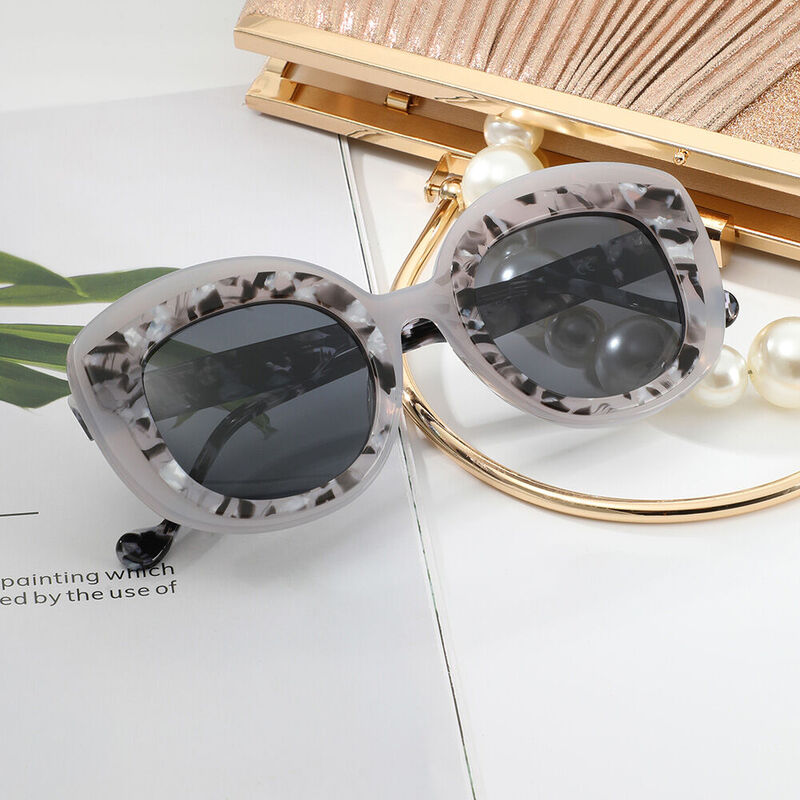 Dolores Cat Eye Leopard Sunglasses