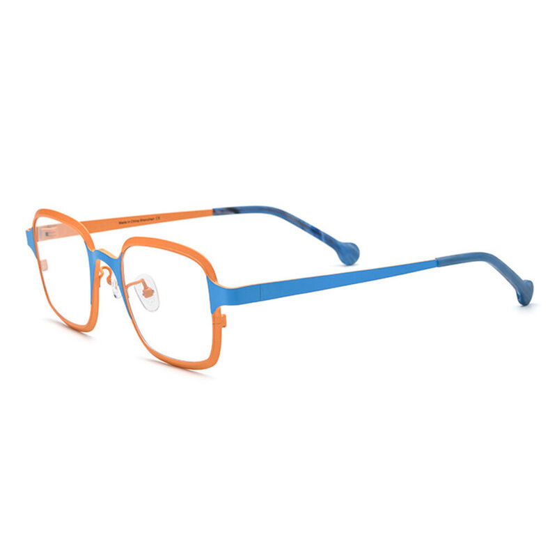 Afra Square Orange Glasses