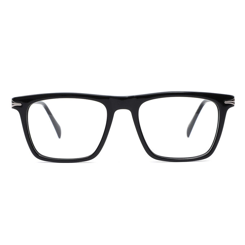 Huntingte Square Black Glasses