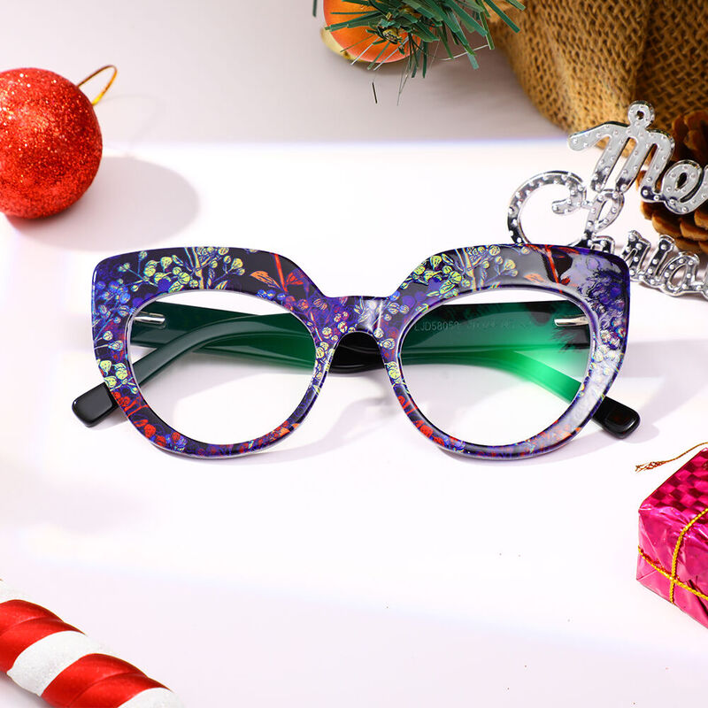Frasei Cat Eye Purple Glasses
