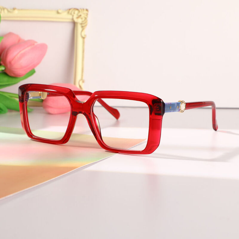 Boyce Quadratische Rote Brille