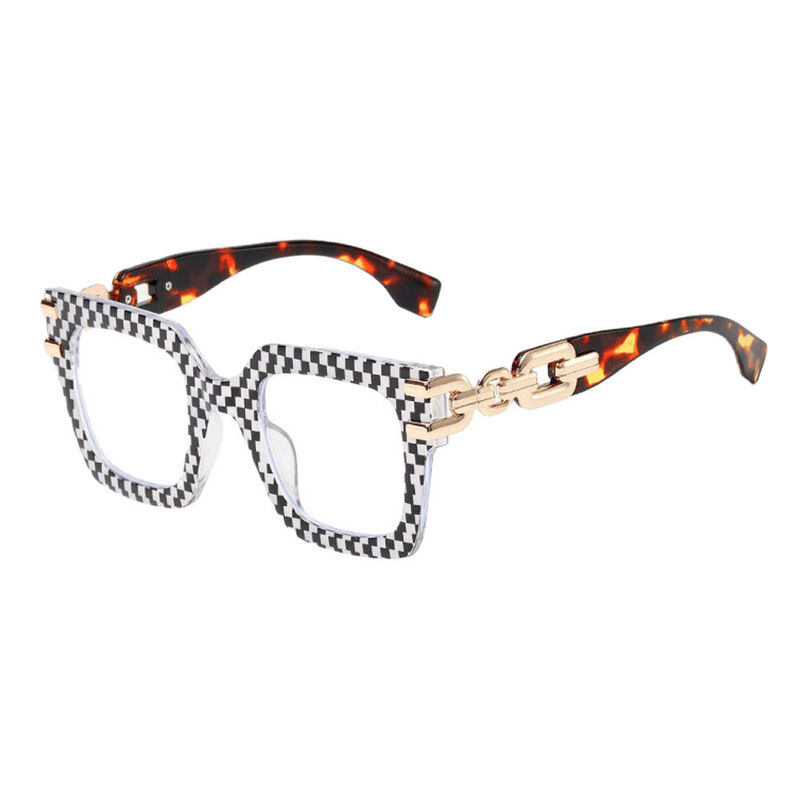 Nydia Square Black Glasses