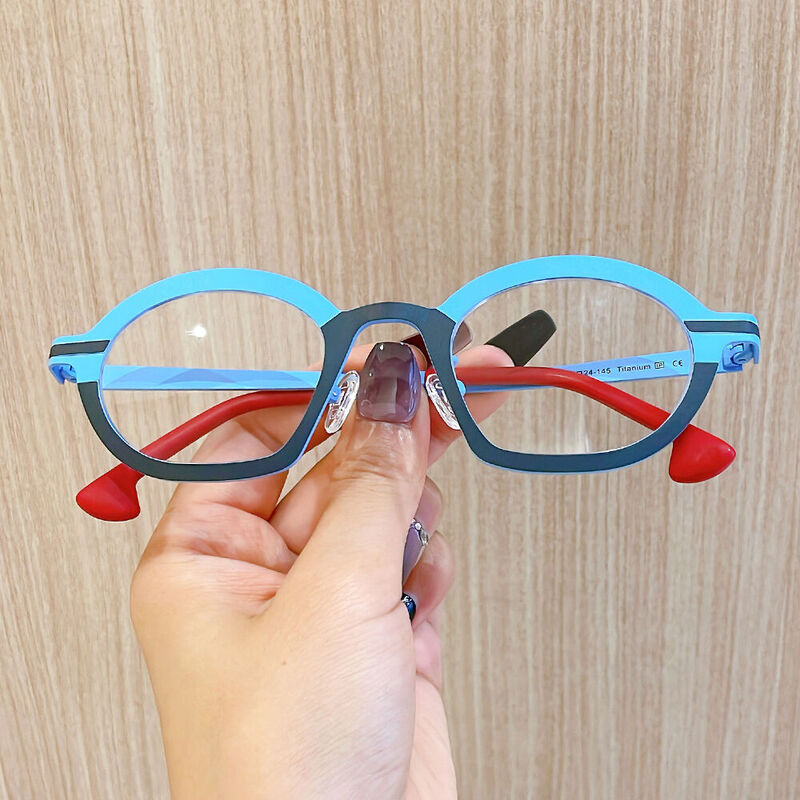 Bartholom Ovale Blaue Brille