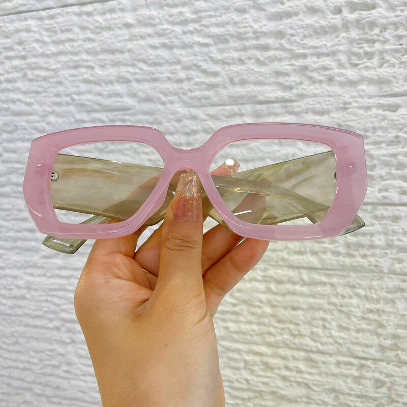 Lunettes de vue Ceolin Géométrique Rose