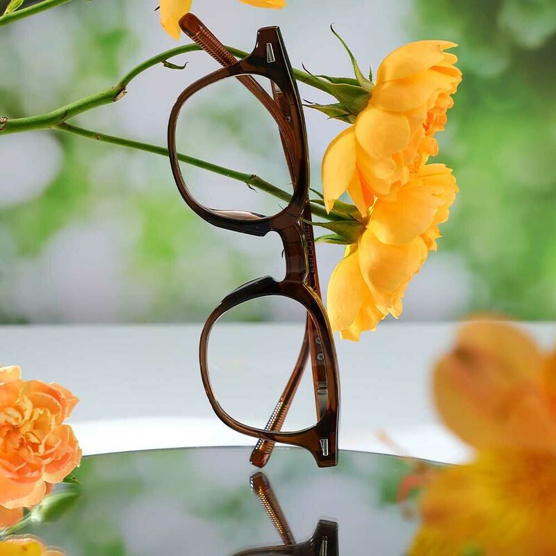 Kenneth Square Brown Glasses