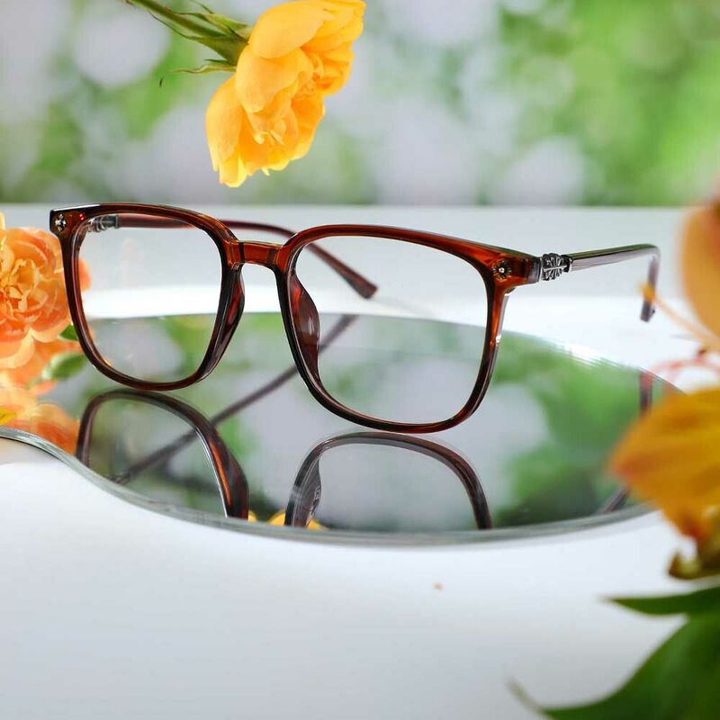 Cornelius Square Brown Glasses