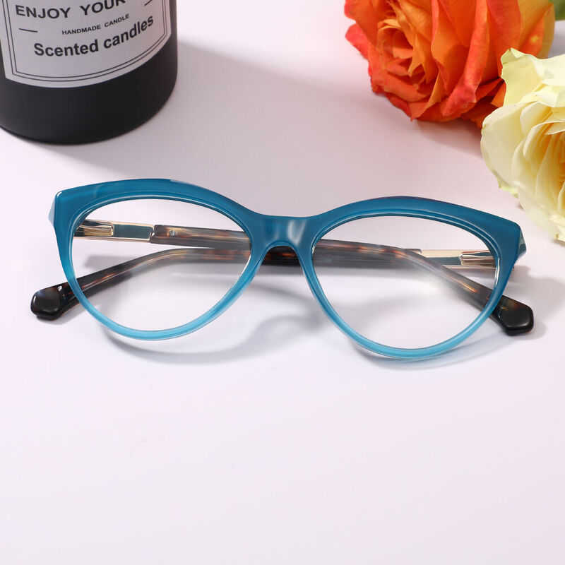 Abboti Cat Eye Blue Glasses